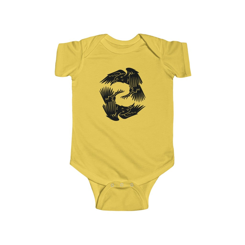 Odin's Ravens Baby Bodysuit Scandinavian Design Studio