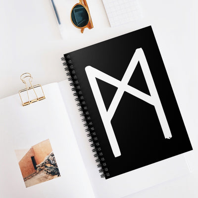Mannaz (Mankind) Viking Rune Spiral Notebook Scandinavian Design Studio