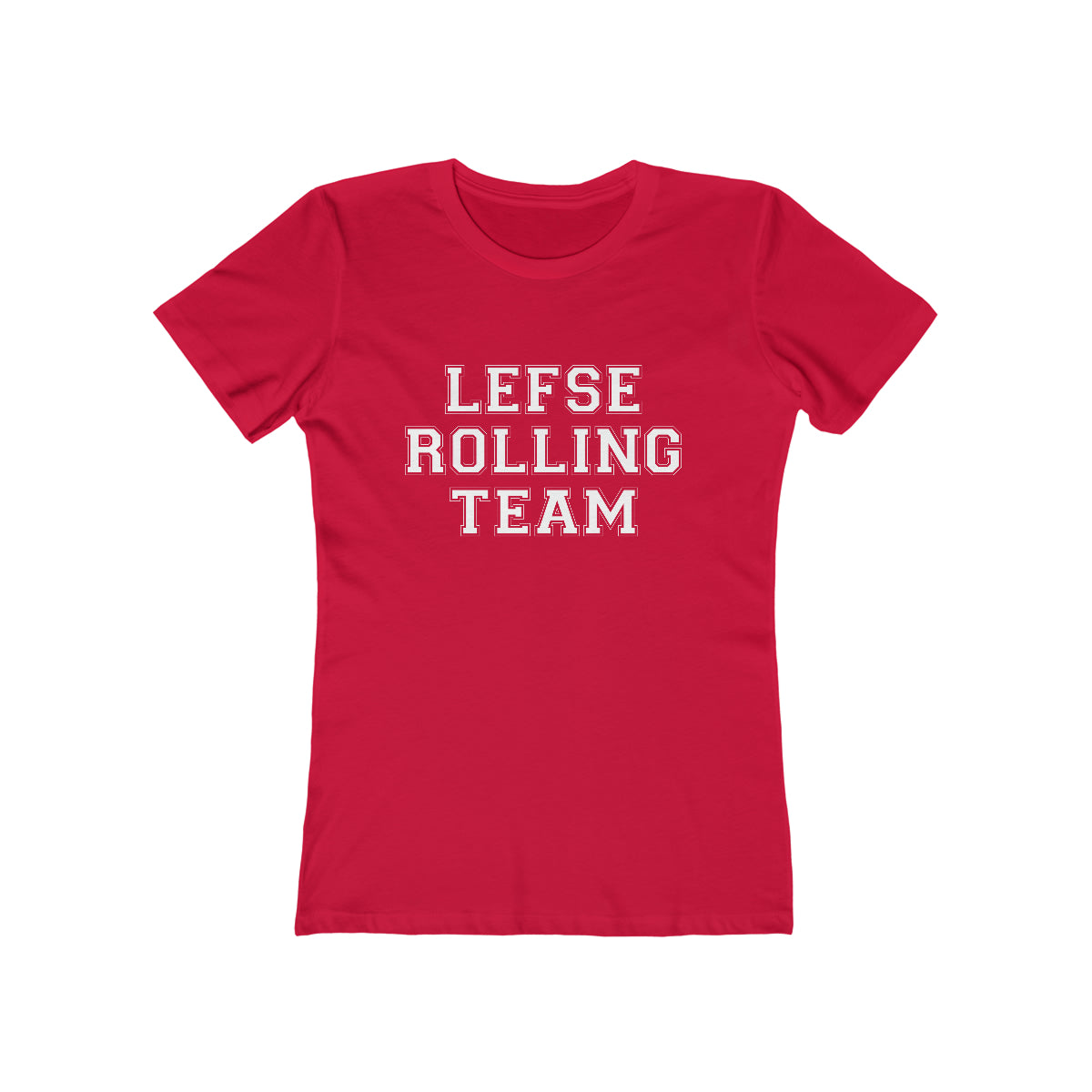 Lefse Rolling Team Women's Fit T-Shirt Scandinavian Design Studio