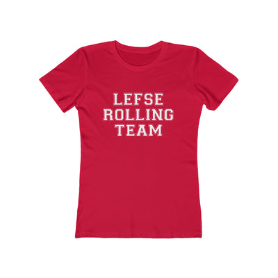 Lefse Rolling Team Women's Fit T-Shirt Scandinavian Design Studio