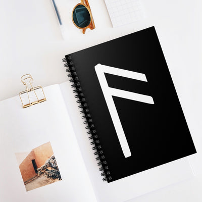Ansuz (Wisdom) Viking Rune Spiral Notebook Scandinavian Design Studio