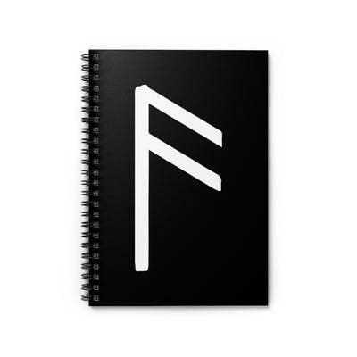 Ansuz (Wisdom) Viking Rune Spiral Notebook Scandinavian Design Studio