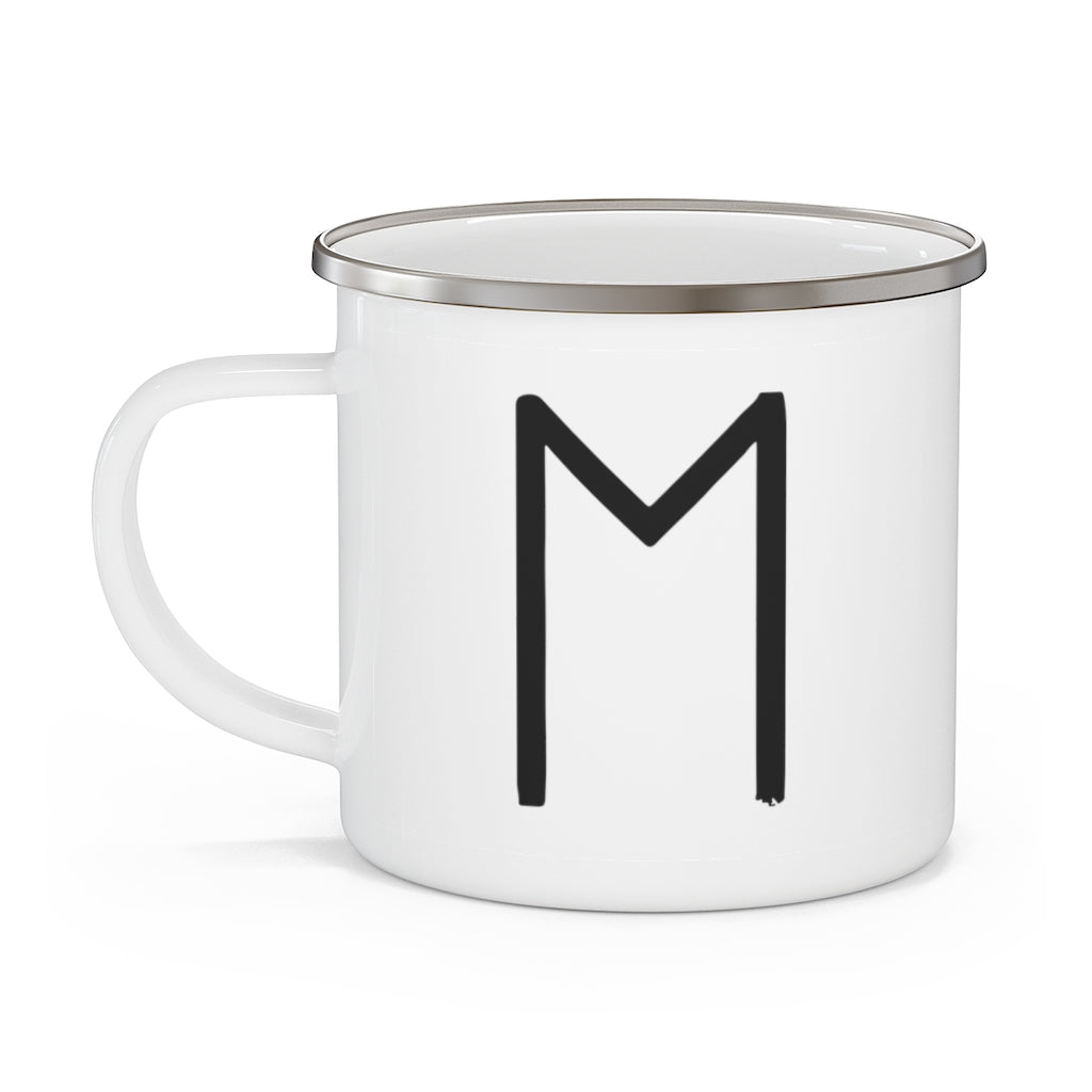 Ehwaz (Horse) Viking Rune Enamel Camping Mug Scandinavian Design Studio