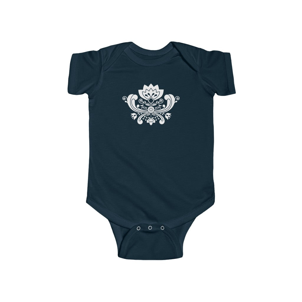 Rosemaling Baby Bodysuit Scandinavian Design Studio