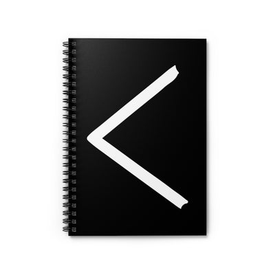 Kenaz (Light) Viking Rune Spiral Notebook Scandinavian Design Studio