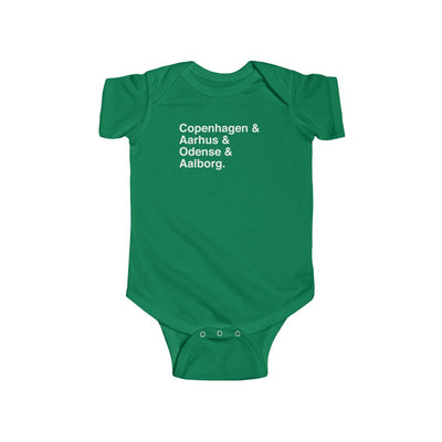 Cities Of Denmark Baby Bodysuit Scandinavian Design Studio