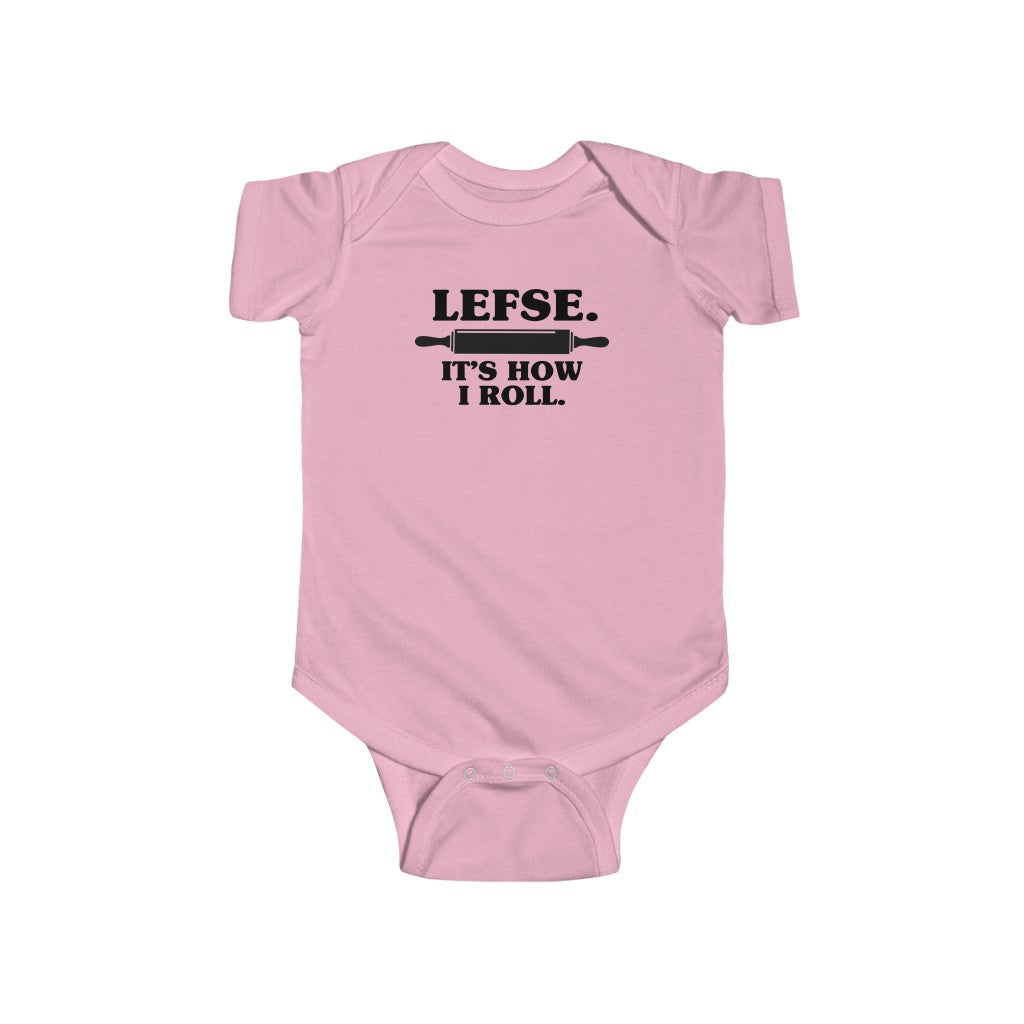 Lefse It's How I Roll Baby Bodysuit Scandinavian Design Studio