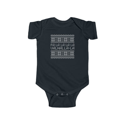 Valhalla Ugly Sweater Baby Bodysuit Scandinavian Design Studio