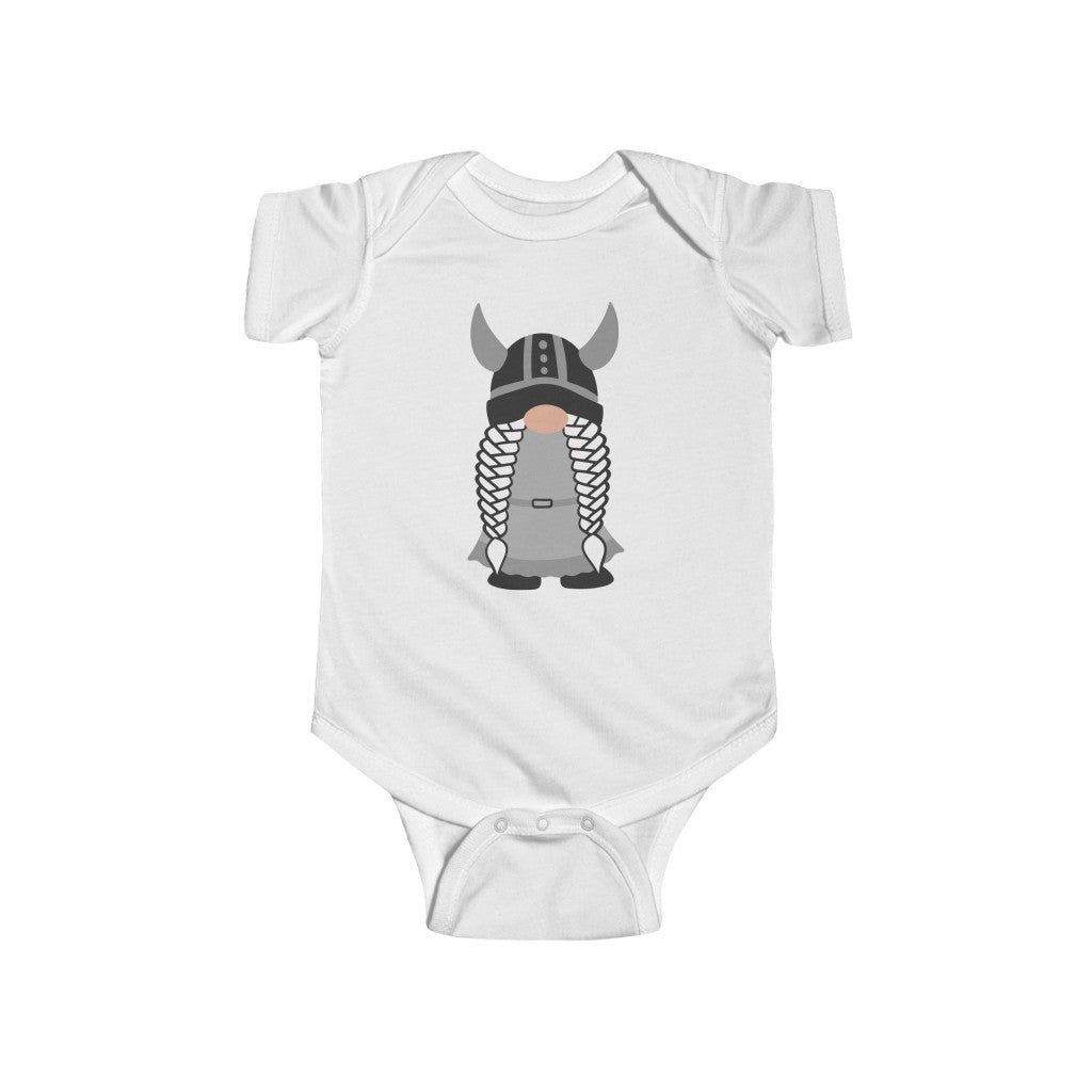 Viking Girl Gnome Baby Bodysuit Scandinavian Design Studio