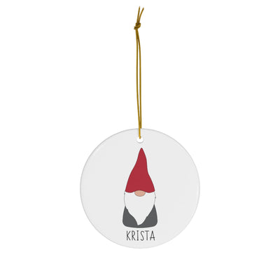 Personalized Scandinavian Gnome Ornament Scandinavian Design Studio
