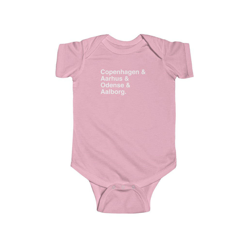 Cities Of Denmark Baby Bodysuit Scandinavian Design Studio