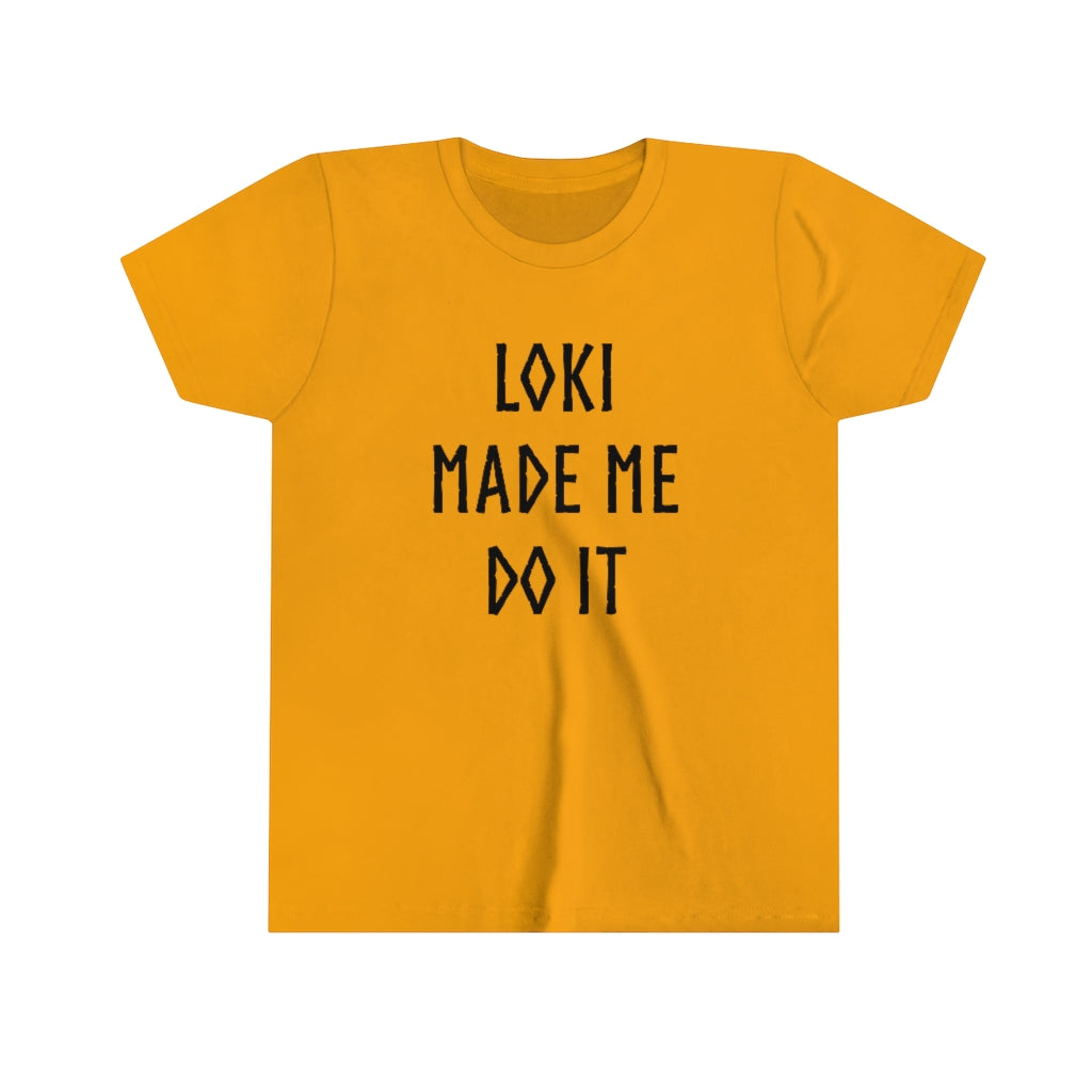 Loki Made Me Do It Kids T-Shirt Scandinavian Design Studio