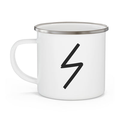 Sowilo (The Sun) Viking Rune Enamel Camping Mug Scandinavian Design Studio