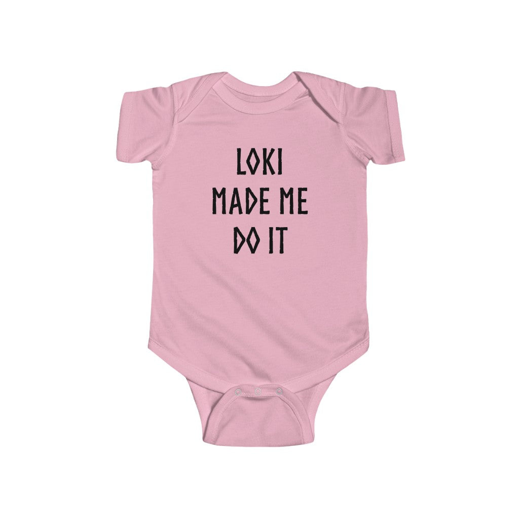 Loki Made Me Do It Baby Bodysuit Scandinavian Design Studio