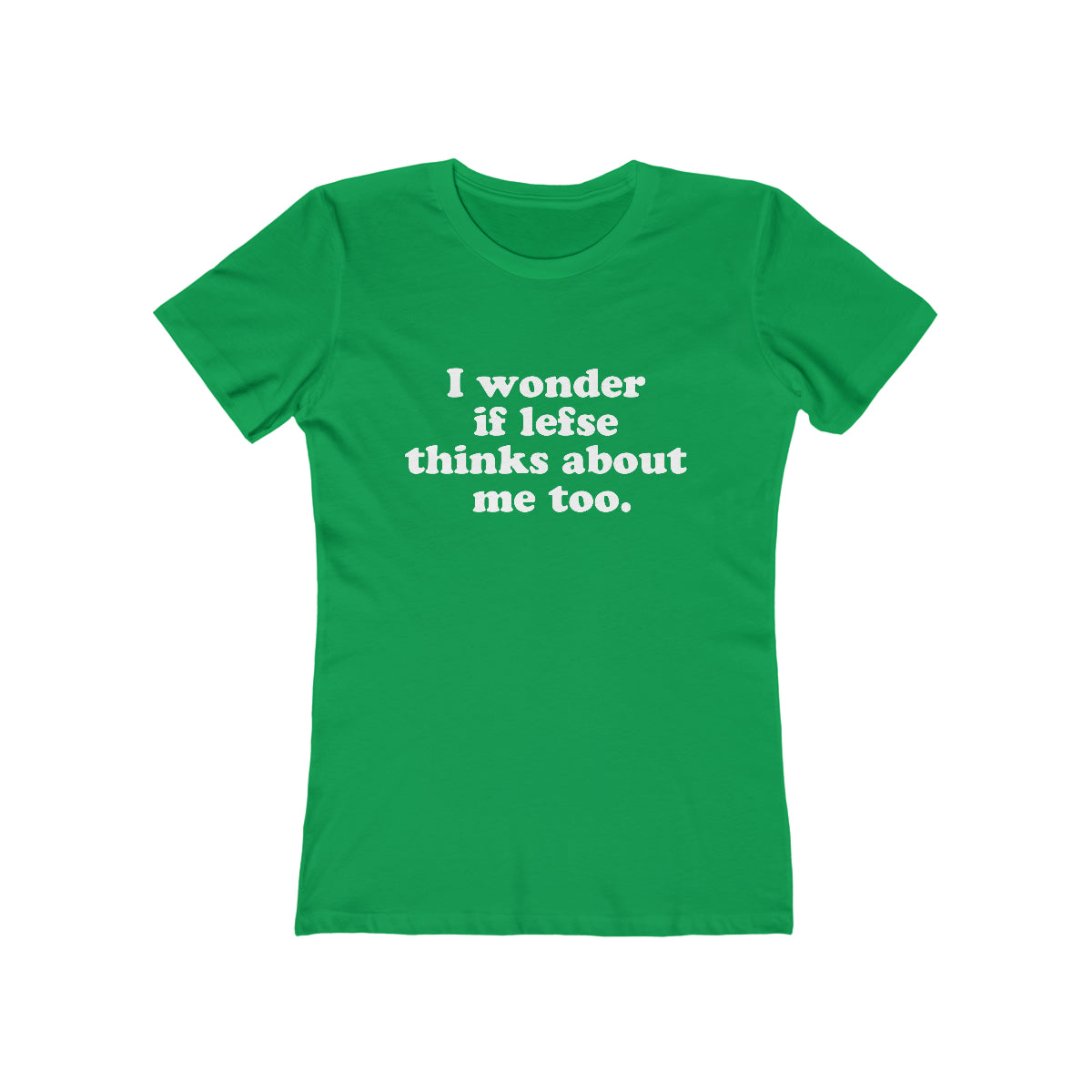 I Wonder If Lefse Thinks About Me Too Women's Fit T-Shirt Scandinavian Design Studio