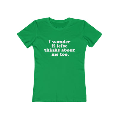 I Wonder If Lefse Thinks About Me Too Women's Fit T-Shirt Scandinavian Design Studio
