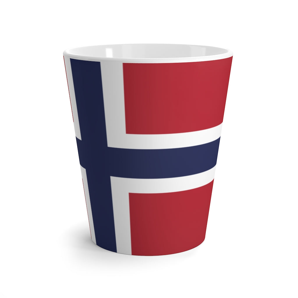 Norwegian Flag Latte Mug Scandinavian Design Studio
