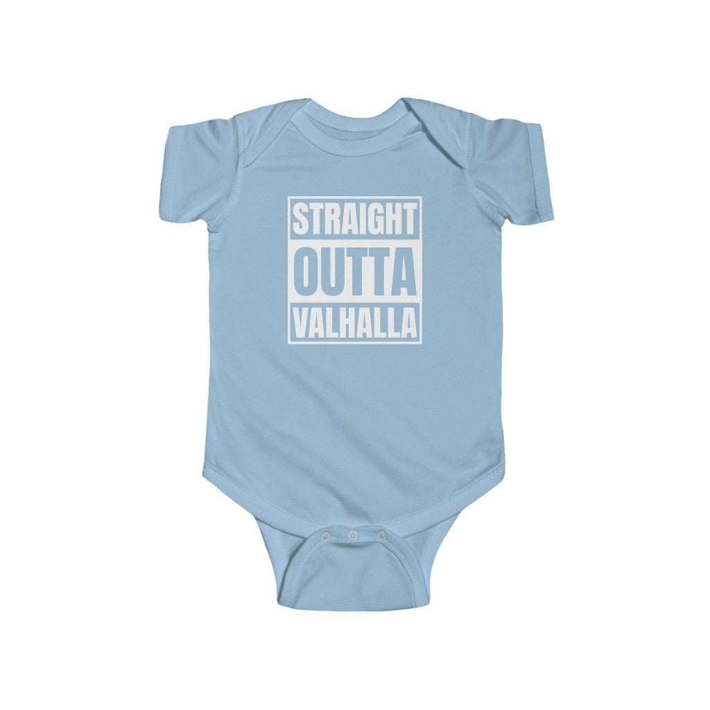 Straight Outta Valhalla Baby Bodysuit Scandinavian Design Studio