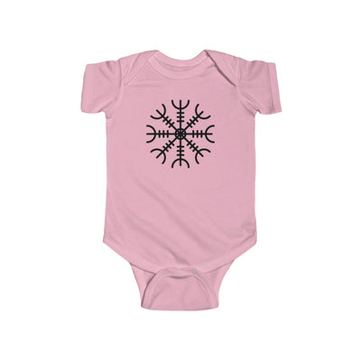 Ægishjálmr Helm of Awe Baby Bodysuit Scandinavian Design Studio