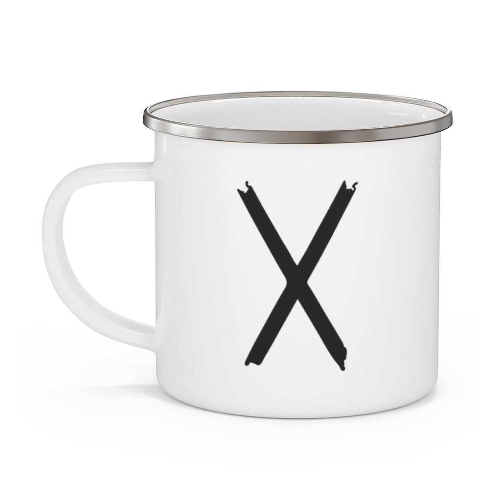 Gebo (Gift) Viking Rune Enamel Camping Mug Scandinavian Design Studio