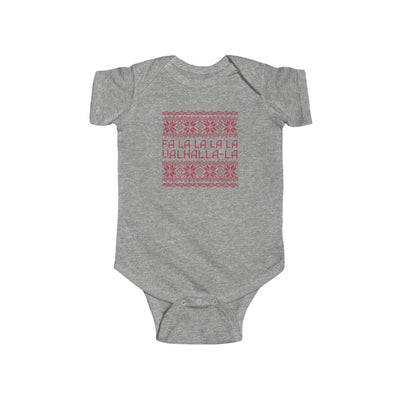 Valhalla Ugly Sweater Baby Bodysuit Scandinavian Design Studio