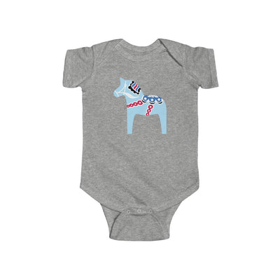 Midsummer Dala Horse Baby Bodysuit Scandinavian Design Studio
