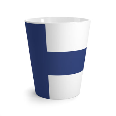 Finnish Flag Latte Mug Scandinavian Design Studio
