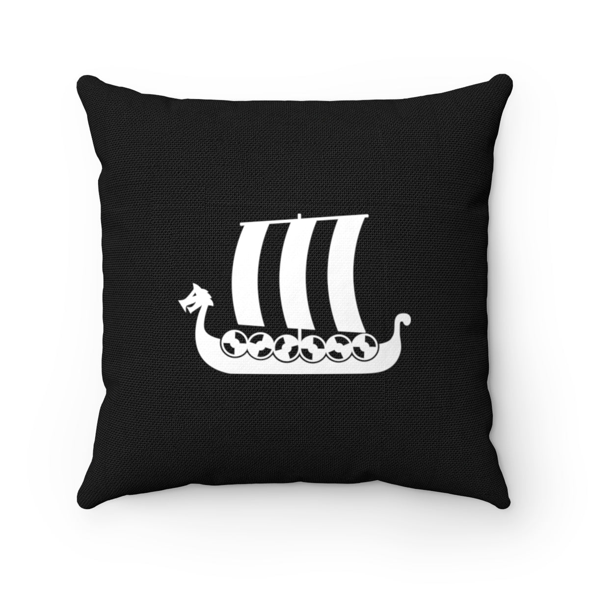 Viking Ship Square Pillow Cover Scandinavian Design Studio