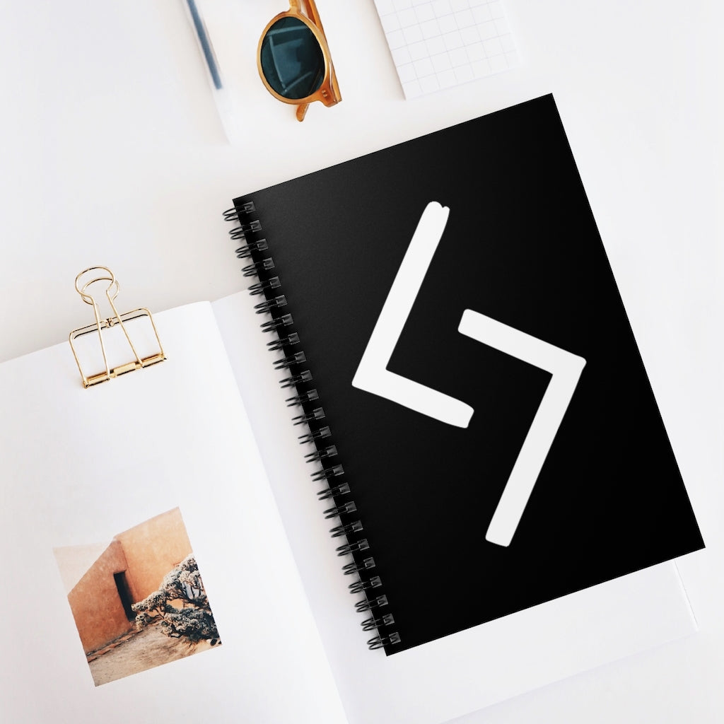 Jera (Harvest) Viking Rune Spiral Notebook Scandinavian Design Studio