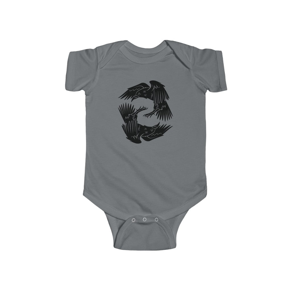 Odin's Ravens Baby Bodysuit Scandinavian Design Studio