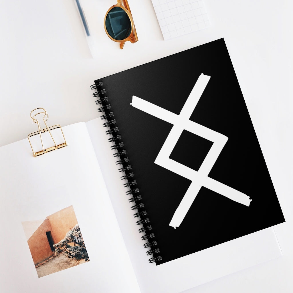 Ingwaz (Fertility) Viking Rune Spiral Notebook Scandinavian Design Studio