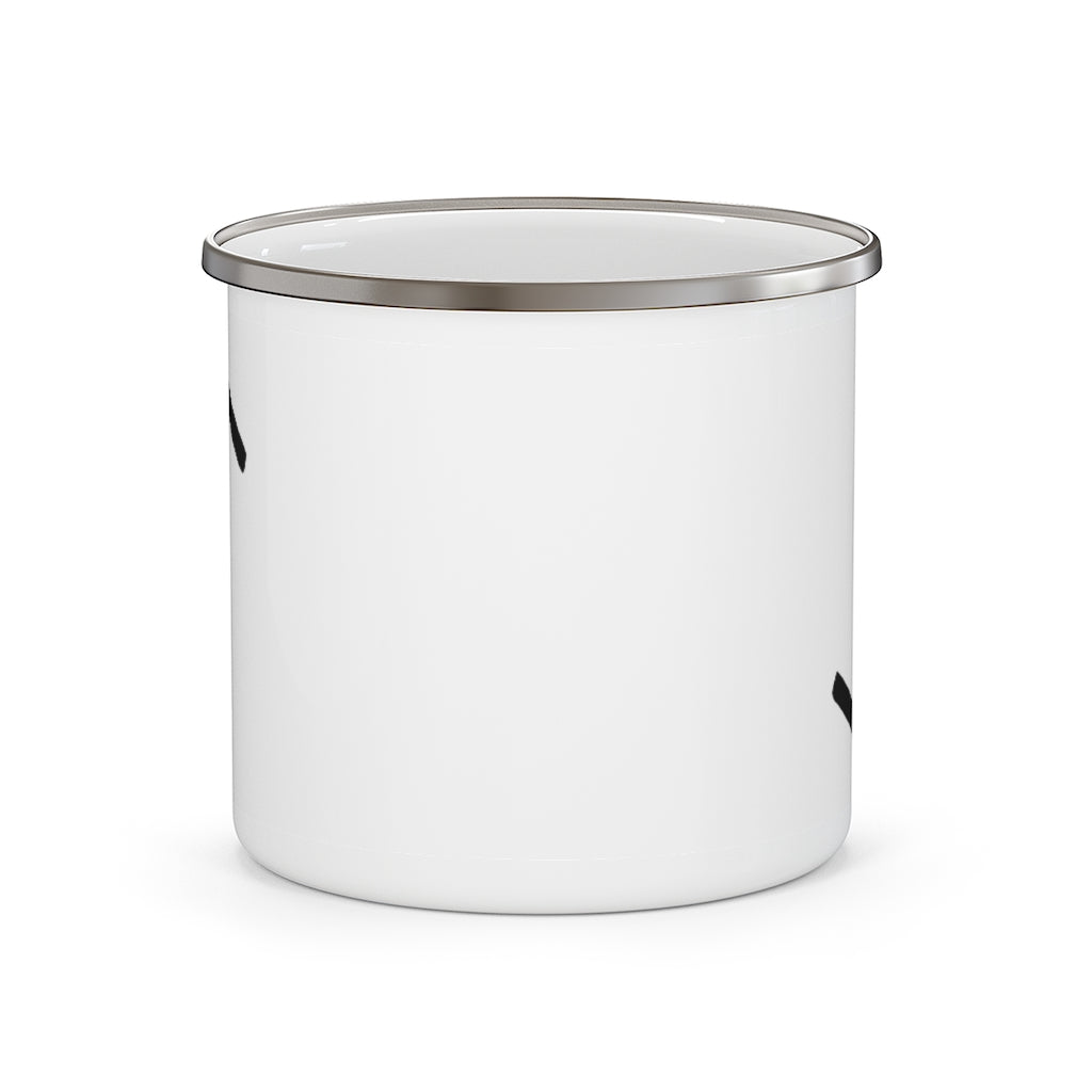 Eihwaz (Yew Tree) Viking Rune Enamel Camping Mug Scandinavian Design Studio