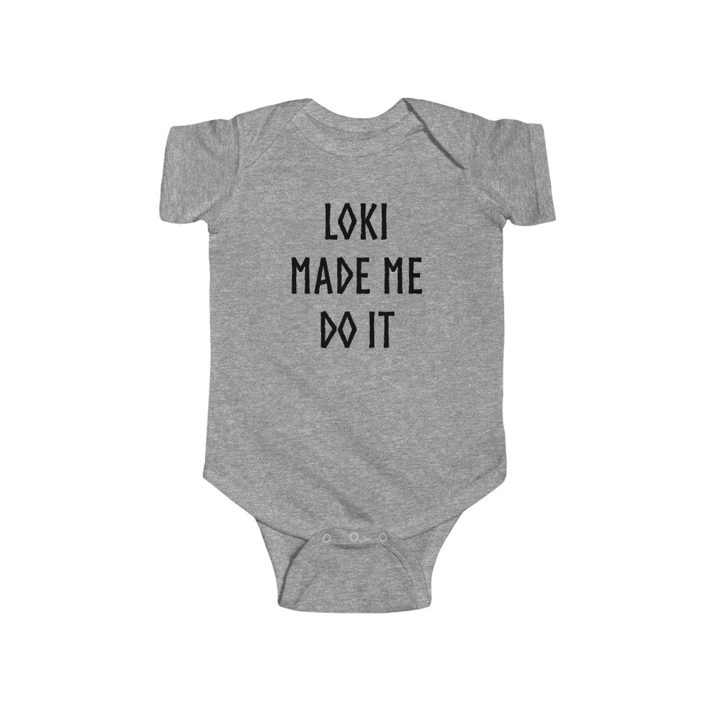 Loki Made Me Do It Baby Bodysuit Scandinavian Design Studio