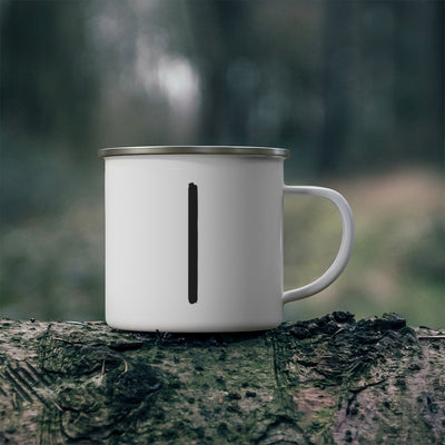 Isa (Ice) Viking Rune Enamel Camping Mug Scandinavian Design Studio