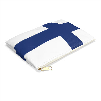 Finnish Flag Accessory Pouch - Scandinavian Design Studio