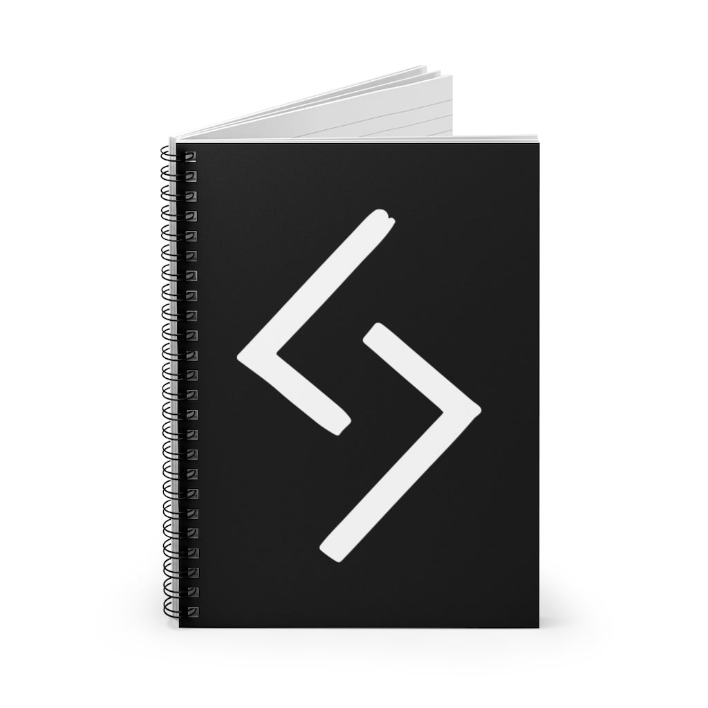 Jera (Harvest) Viking Rune Spiral Notebook Scandinavian Design Studio