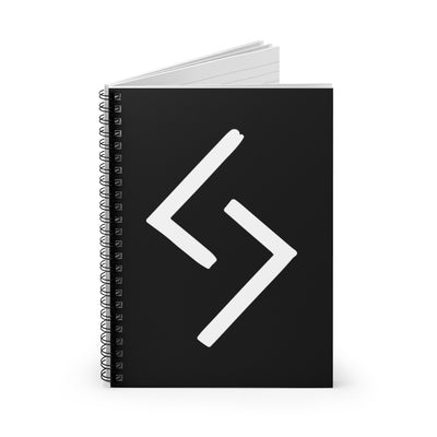 Jera (Harvest) Viking Rune Spiral Notebook Scandinavian Design Studio