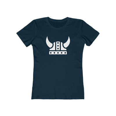 Viking Helmet Women's Fit T-Shirt Solid Midnight Navy / S - Scandinavian Design Studio