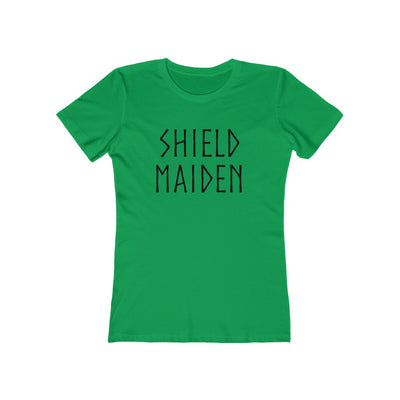 Shield Maiden Women's Fit T-Shirt Solid Kelly Green / S - Scandinavian Design Studio