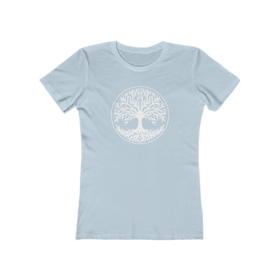 Tree Of Life Women's Fit T-Shirt Solid Light Blue / S - Scandinavian Design Studio