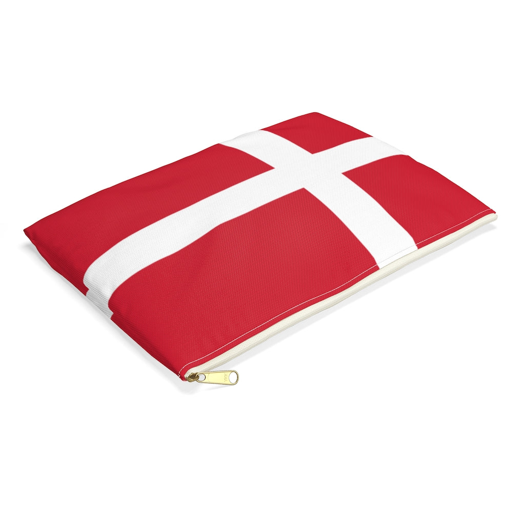 Danish Flag Accessory Pouch - Scandinavian Design Studio