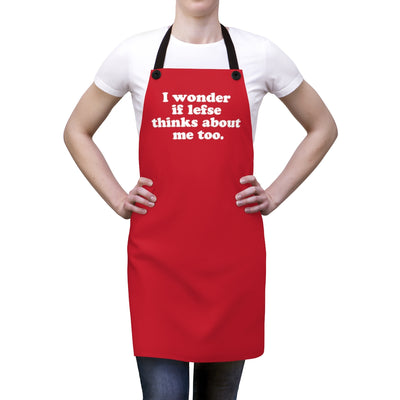 I Wonder If Lefse Thinks About Me Too Apron Scandinavian Design Studio