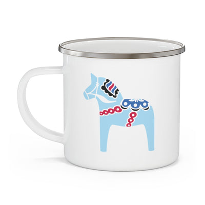 Midsummer Dala Horse Camping Mug Scandinavian Design Studio