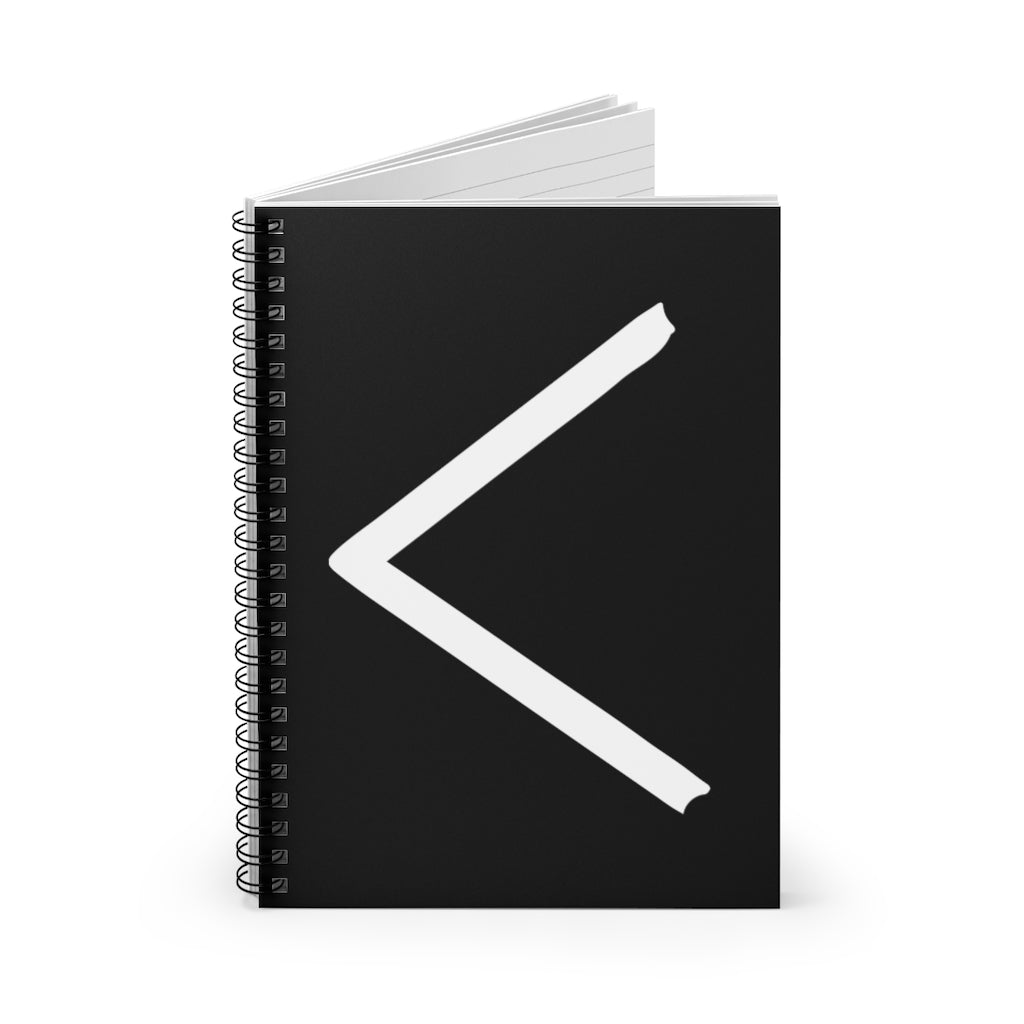 Kenaz (Light) Viking Rune Spiral Notebook Scandinavian Design Studio