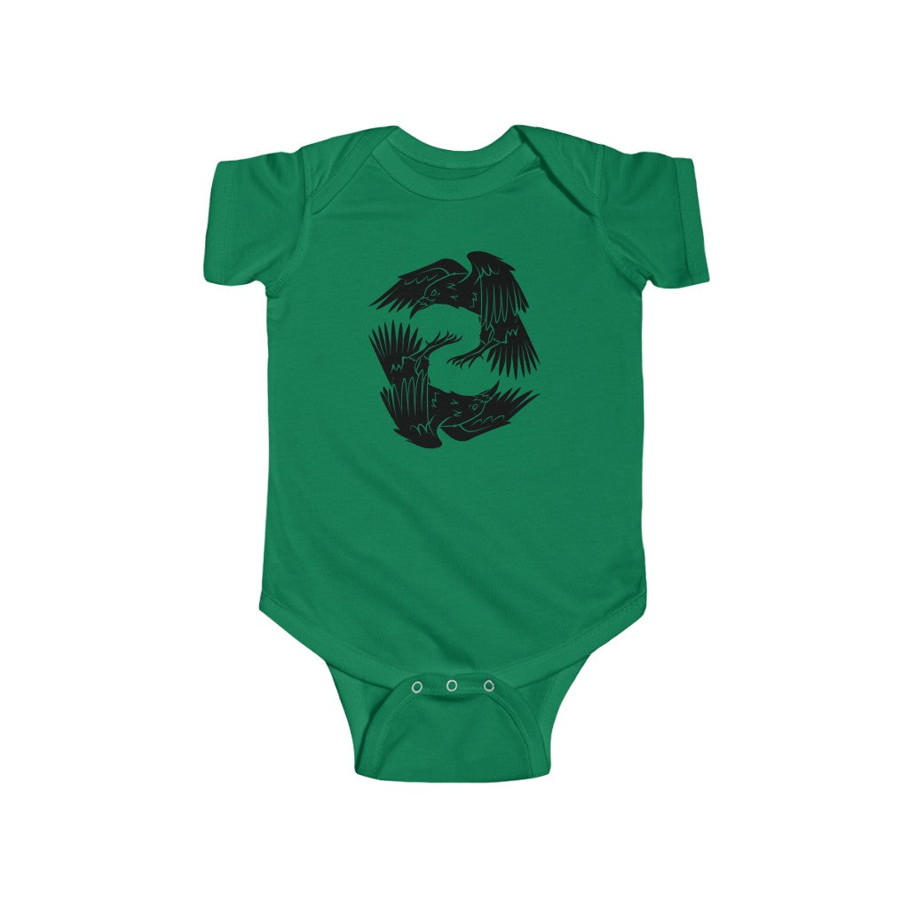 Odin's Ravens Baby Bodysuit Scandinavian Design Studio