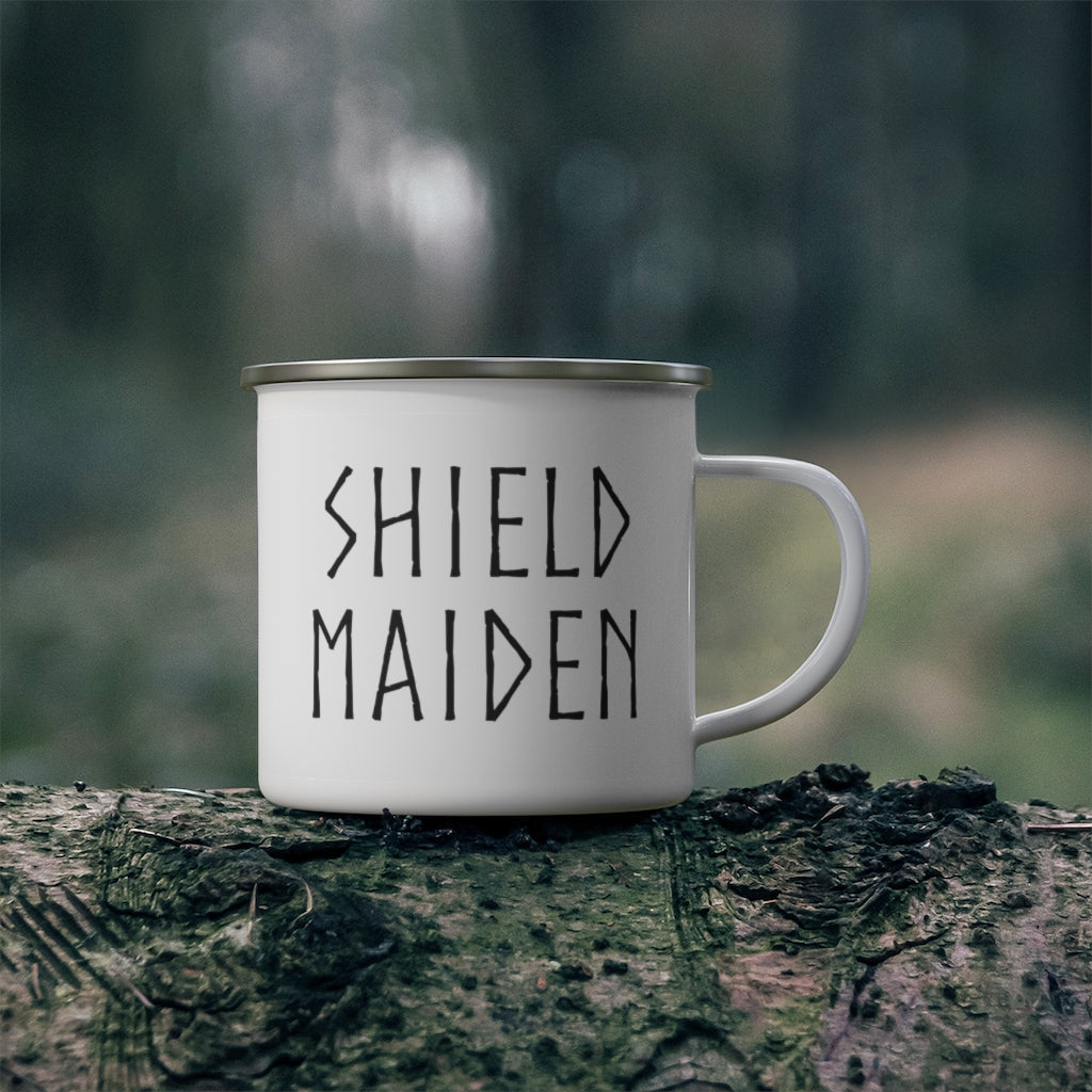 Shield Maiden Enamel Camping Mug Scandinavian Design Studio