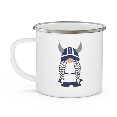 Finnish Viking Girl Gnome Camping Mug Scandinavian Design Studio