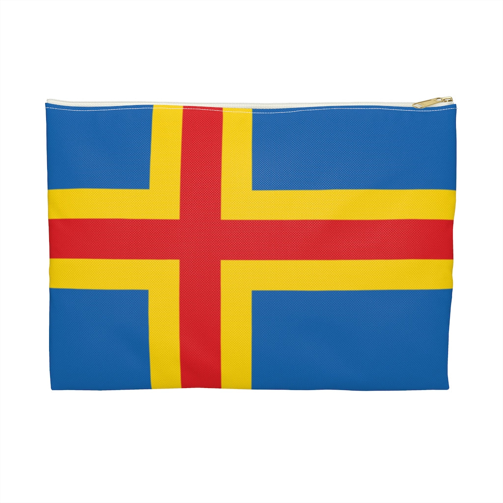 Åland Flag Accessory Pouch Scandinavian Design Studio