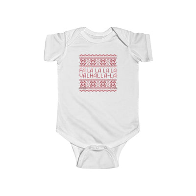Valhalla Ugly Sweater Baby Bodysuit Scandinavian Design Studio