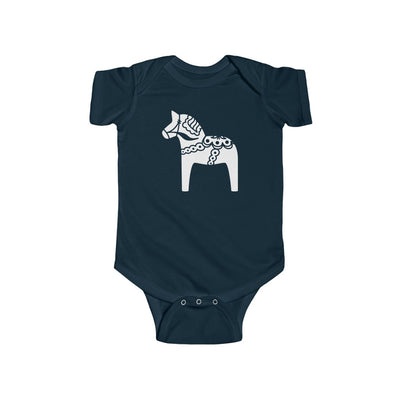 Swedish Horse Baby Bodysuit Scandinavian Design Studio